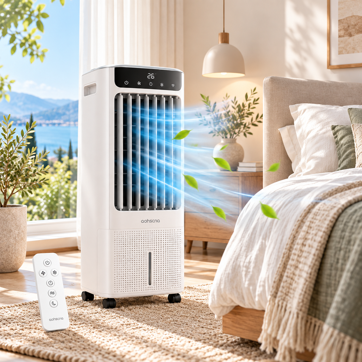 aohscna Premium Air Cooler – Smart Evaporative Cooling Fan with Powerful Airflow & Quiet Comfort