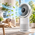 aohscna Premium Air Purifying Fan – Smart HEPA Air Cleaner with Powerful Air Circulation & Quiet Cooling
